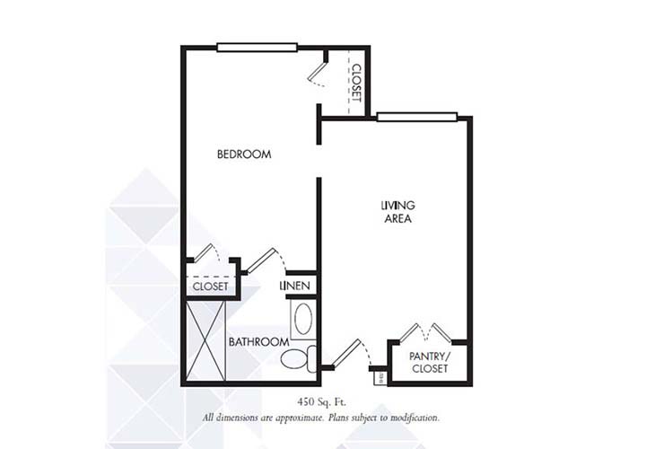 Bedroom / Living Area Floor Map