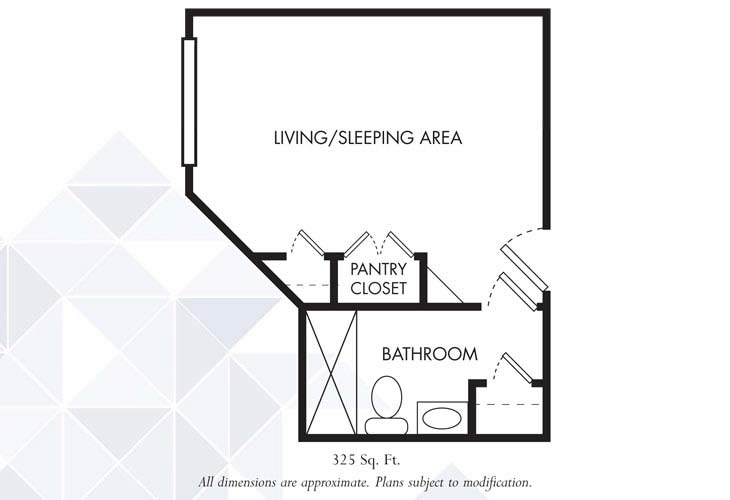 Living / Sleeping Area Floor Map